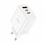 Hoco C126A Pure 2USB-C 1USB-A 40W White