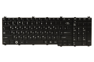 Клавиатура для ноутбука TOSHIBA Satellite C650, L650 черный, черный фрейм (KB310685)