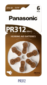 Panasonic Zinc Air PR 312 (PR-312/6LB)