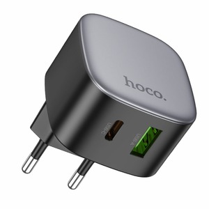 Hoco CS32A Rise 1USB 1USB-C PD/QC 20W Black