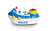 WOW TOYS Police Boat Perry 