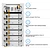 Deye BOS-G6, 30.72kW, 307.2V, 100Ah, LiFePO4, HVB750V, RACK (BOS-G6-30.72kW)