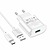 Hoco C109A Fighter 18W USB-A + Type-C Cable White (6931474784834)