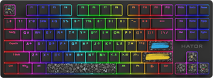 HATOR Rockfall 2 Mecha TKL Authentic Edition Aurum Milky Way Silent USB Black (HTK-530)