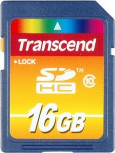 SDHC 16GB Transcend Class 10 (TS16GSDHC10)