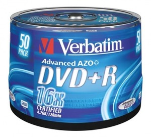 Verbatim DVD+R 4.7Gb 50pcs 43550