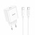 Hoco C76A Pro 1USB-C 30W + Type-C to Type-C Cable White
