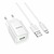 Hoco C145A 1USB QC 18W + MicroUSB Cable White