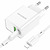 Borofone BA69A Resource PD20W+QC3.0 + Type-C to Lightning Cable White