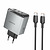 Borofone BN22 Lena PD65W (2C1A) + C to C Cable Metal Gray