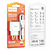 Hoco C106A Leisure single port + MicroUSB Cable White
