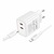 Borofone BA85A 2USB-C PD/QC 35W + Type-C to Lightning Cable White