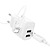Hoco C141A Smart 2USB 10.5W + Lightning Cable White