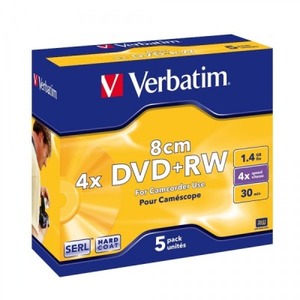 Verbatim DVD+RW 1.4Gb 5pcs 43565