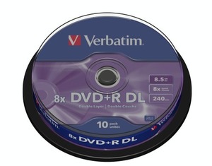 Verbatim DVD+R 8.5Gb 10pcs 43666