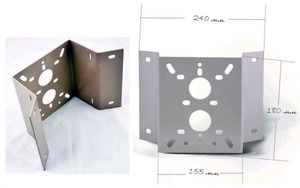 Кронштейн для монтажа камер на сложные поверхности (материал - сталь 2.5мм, крашеная, цвет белый)