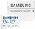 microSDXC 64GB Samsung Evo Plus +SD-adapter  (MB-MC64SA/EU)