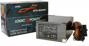 LogicPower ATX-500W-12 2SATA, no powercord
