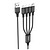 HOCO X76 Super Combo 4-in-1 (2L+-C+M) 2A 1m Black