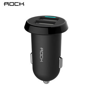 ROCK Ditor car charger 2.4A Kits CCC (+ MicroUSB) Black