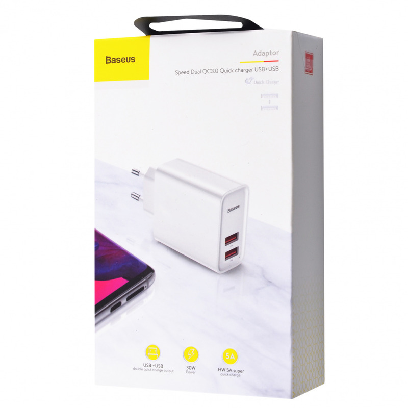 Baseus 30w. Baseus CCFS-w02. Блок питания сетевой 2 USB Baseus, BS-eu906, Speed, 5000ma, пластик, QC3.0, цвет: белый. Блок питания сетевой 2 USB Baseus, BS-eu906 (CCFS-e01), Speed Dual, 5a, пластик, цвет: чёрный. Блок питания Baseus 45w.