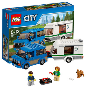 Конструктор LEGO City Great Vehicles Фургон и дом на колёсах (60117)