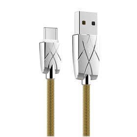 ROCK Space Metal Type C data cable (Gold)