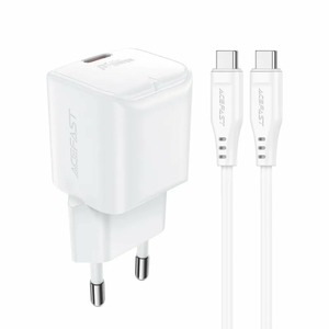 ACEFAST A73 GaN 20W White + C to C Cable (6974316282655)