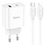 Hoco C80A Plus 1USB-A 1USB-C PD/QC 20W + Type-C to Lightning Cable White
