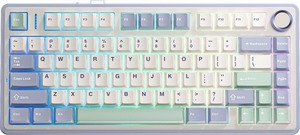 AULA F75 Gasket Greywood V3 switch Hot-Swap PBT 2.4G Wireless BT White (6948391208640)
