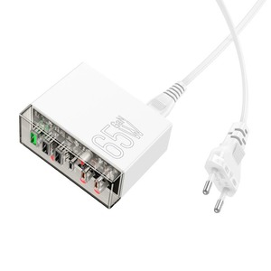 Hoco N36 Fuerza six-port PD65W GaN (3C3A) White