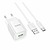 Hoco C145A 1USB QC 18W + Type-C Cable White