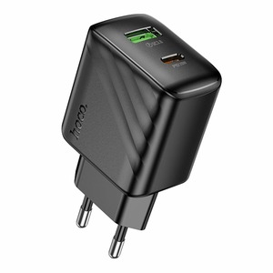 Hoco CS25A 1USB-C/1USB PD/QC 20W Black