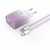 XO CE18 1Type-C PD/QC 30W + Type-C to Lightning Cable Purple