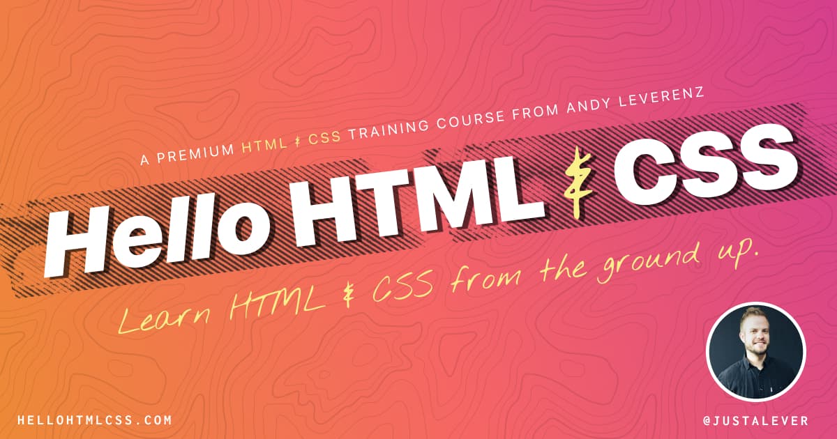 Hello HTML & CSS