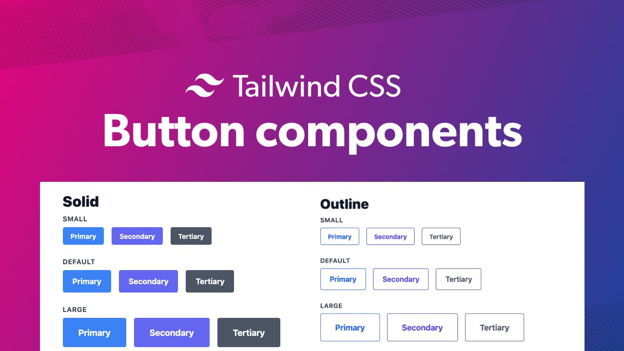 GitHub - Justalever/tailwindcss-button-components: Tailwind CSS Button ...