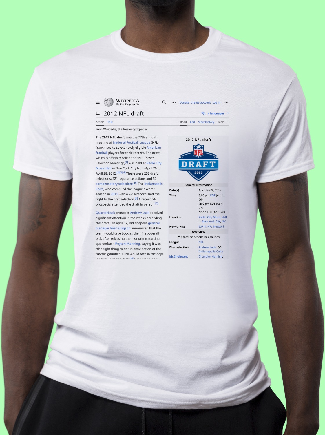 2012_NFL_Draft Wikipedia Shirt