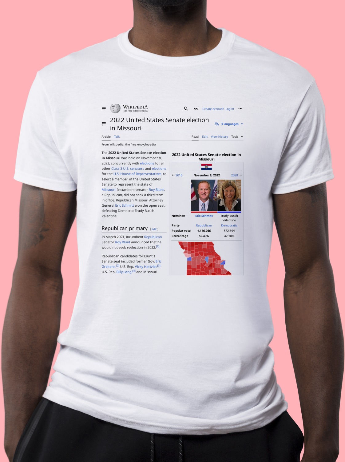 2022_United_States_Senate_election_in_Missouri Wikipedia Shirt