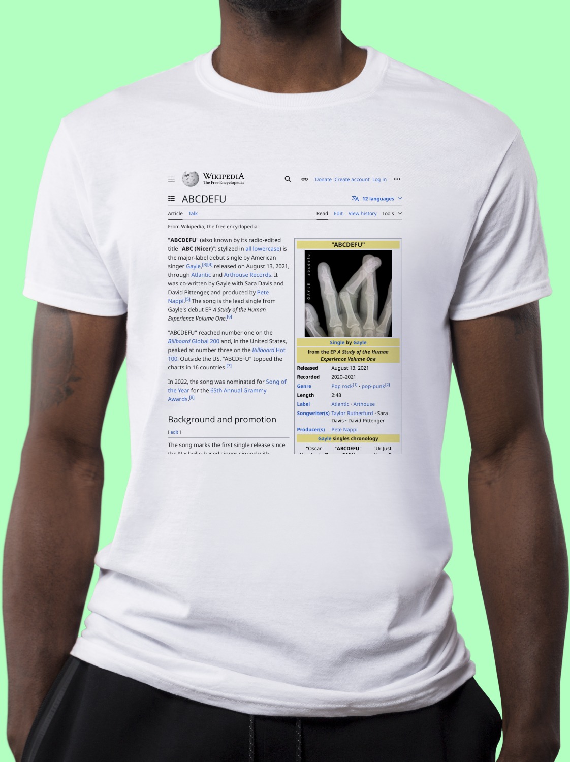 ABCDEFU Wikipedia Shirt