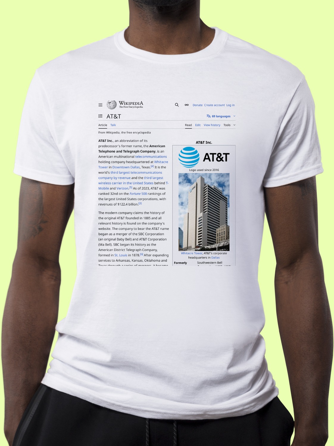 AT&T Wikipedia Shirt
