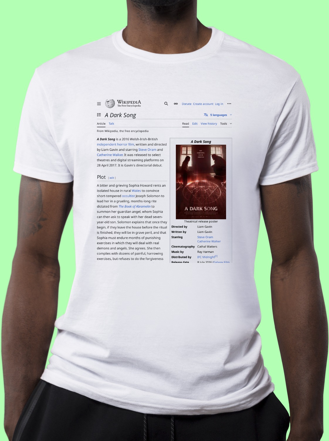 A_Dark_Song Wikipedia Shirt