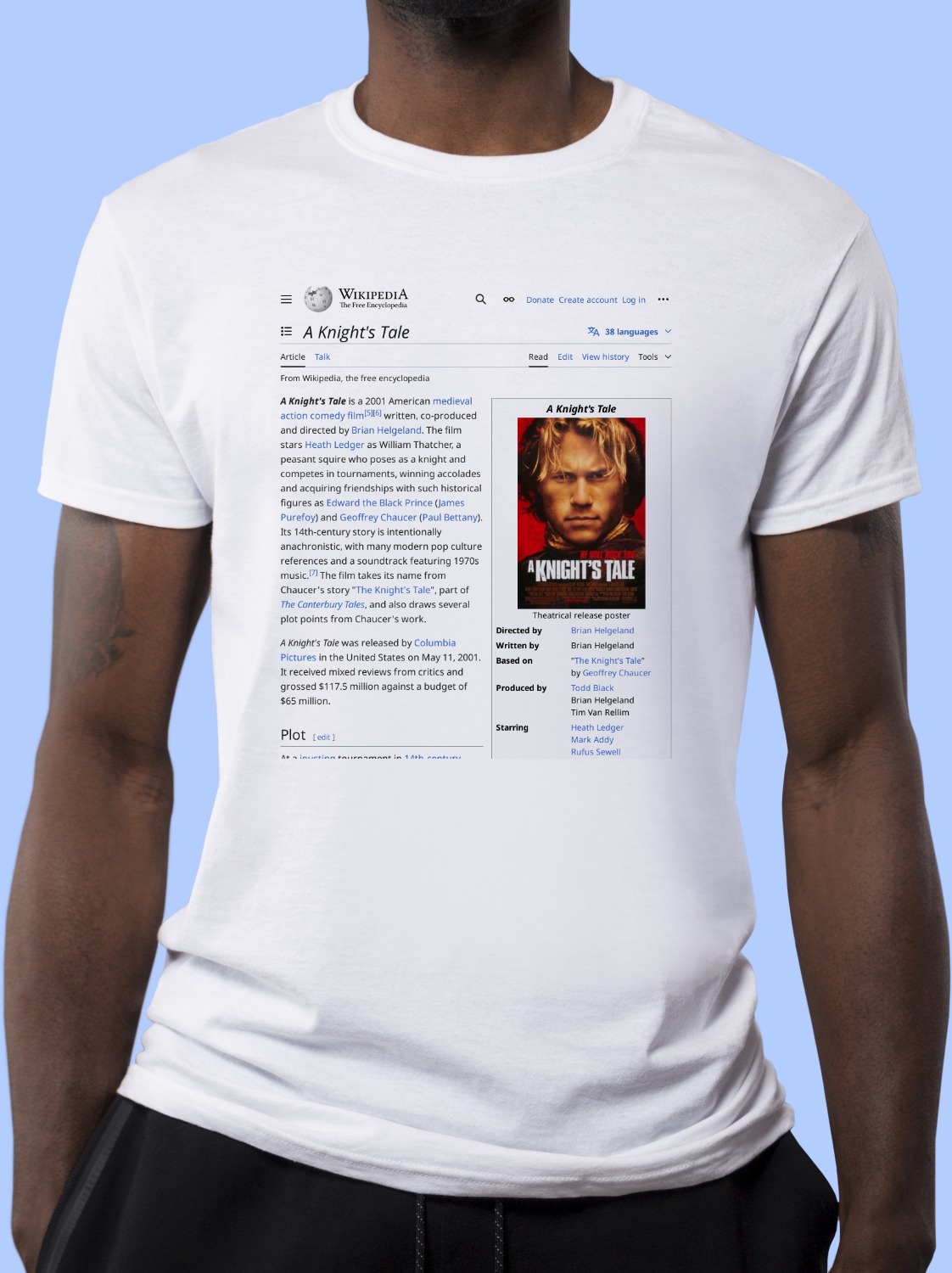 A_Knight's_Tale Wikipedia Shirt