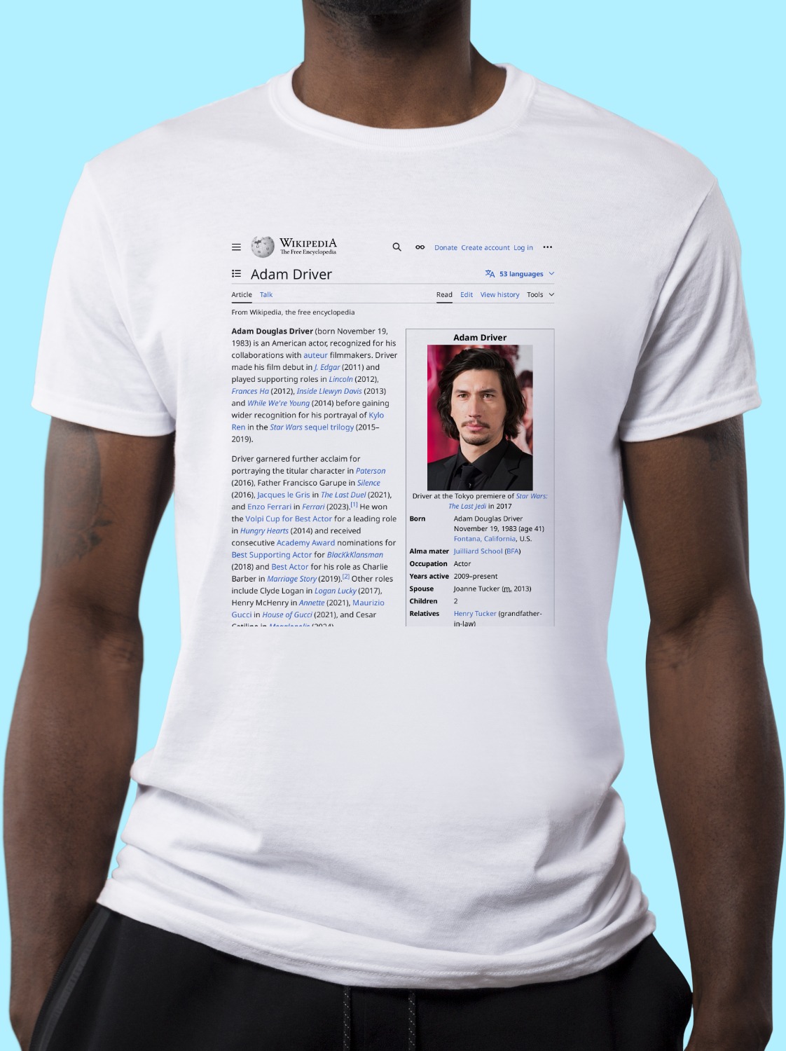 Adam_Driver Wikipedia Shirt