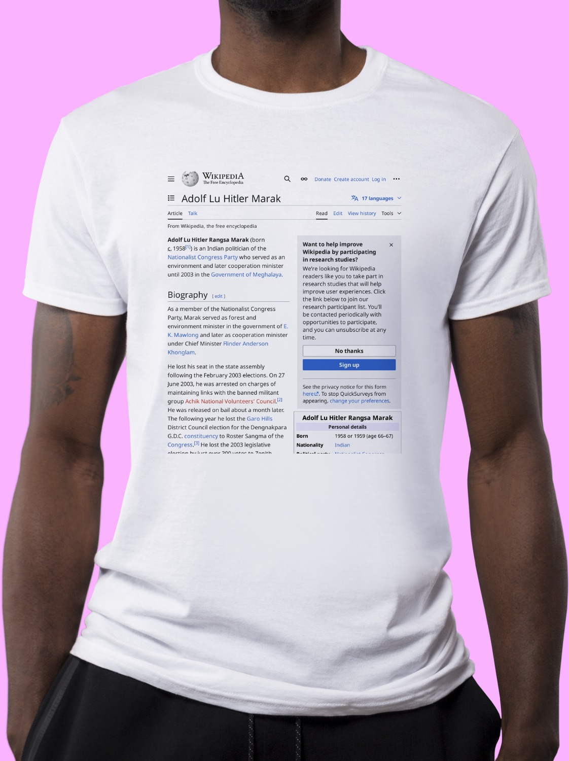 Adolf_Lu_Hitler_Marak Wikipedia Shirt