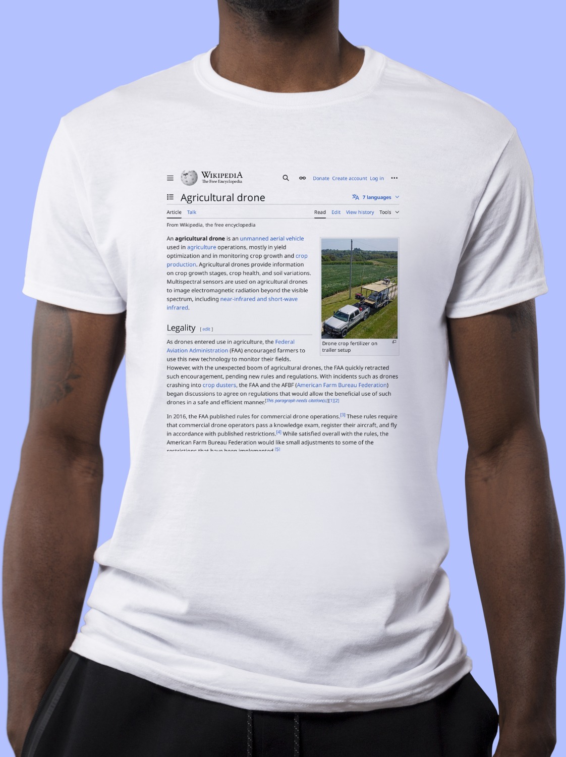 Agricultural_drone Wikipedia Shirt