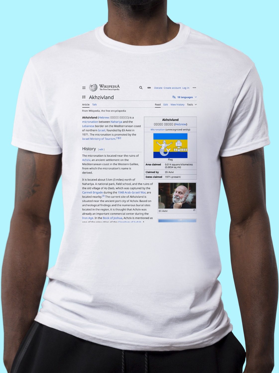Akhzivland Wikipedia Shirt
