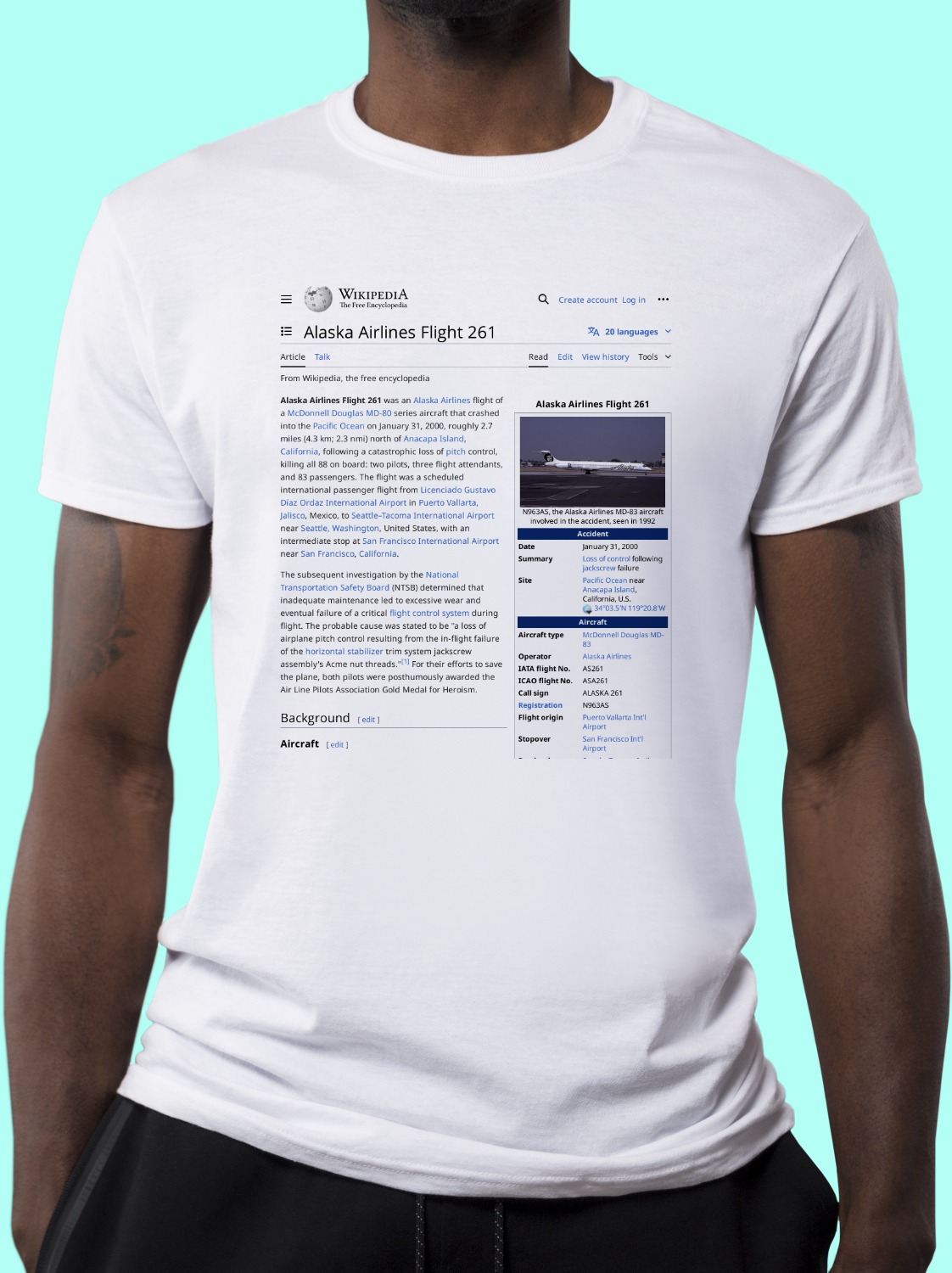 Alaska_Airlines_Flight_261 Wikipedia Shirt