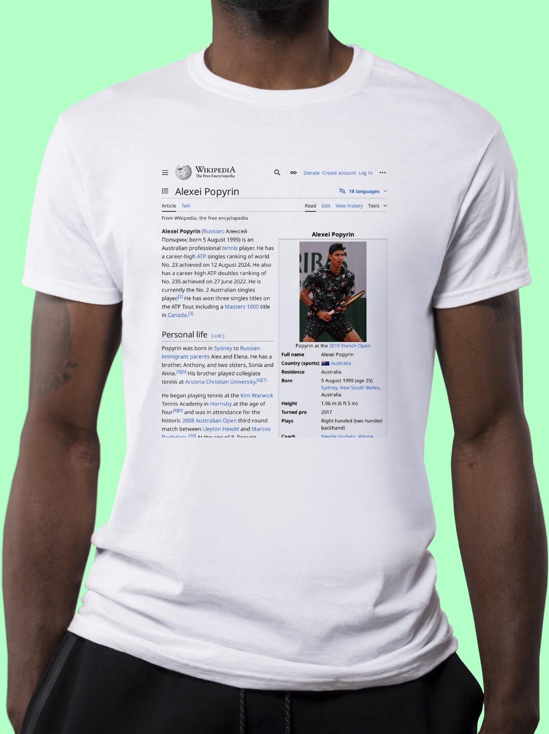 Alexei_Popyrin Wikipedia Shirt