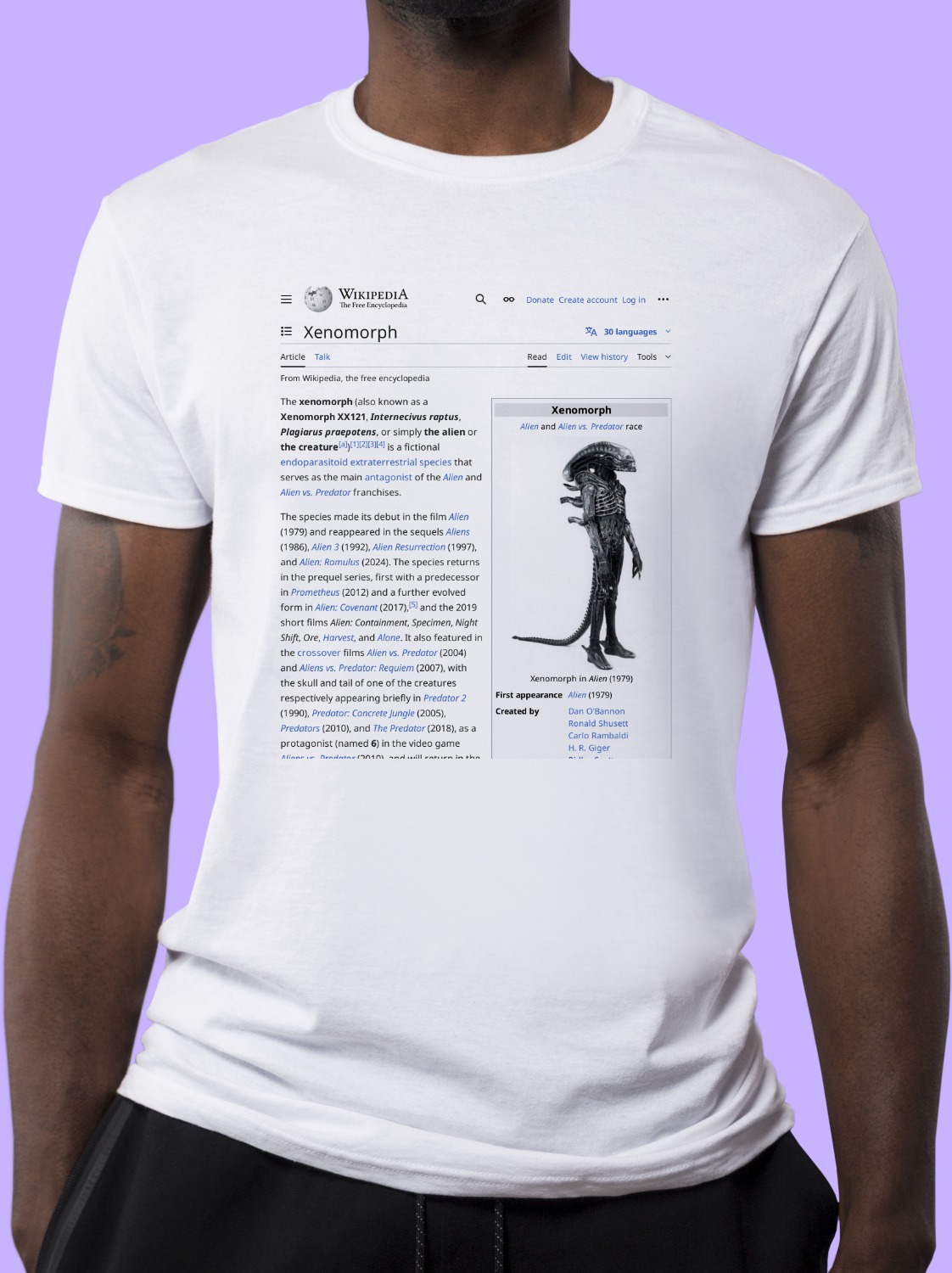 Alien_(creature_in_Alien_franchise) Wikipedia Shirt