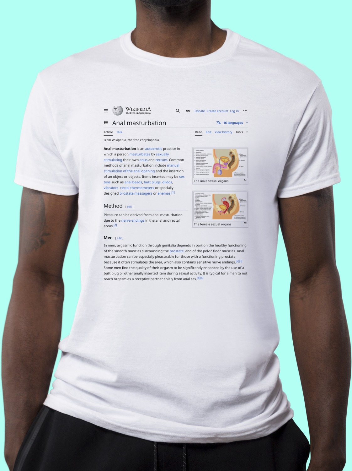 Anal_masturbation Wikipedia Shirt